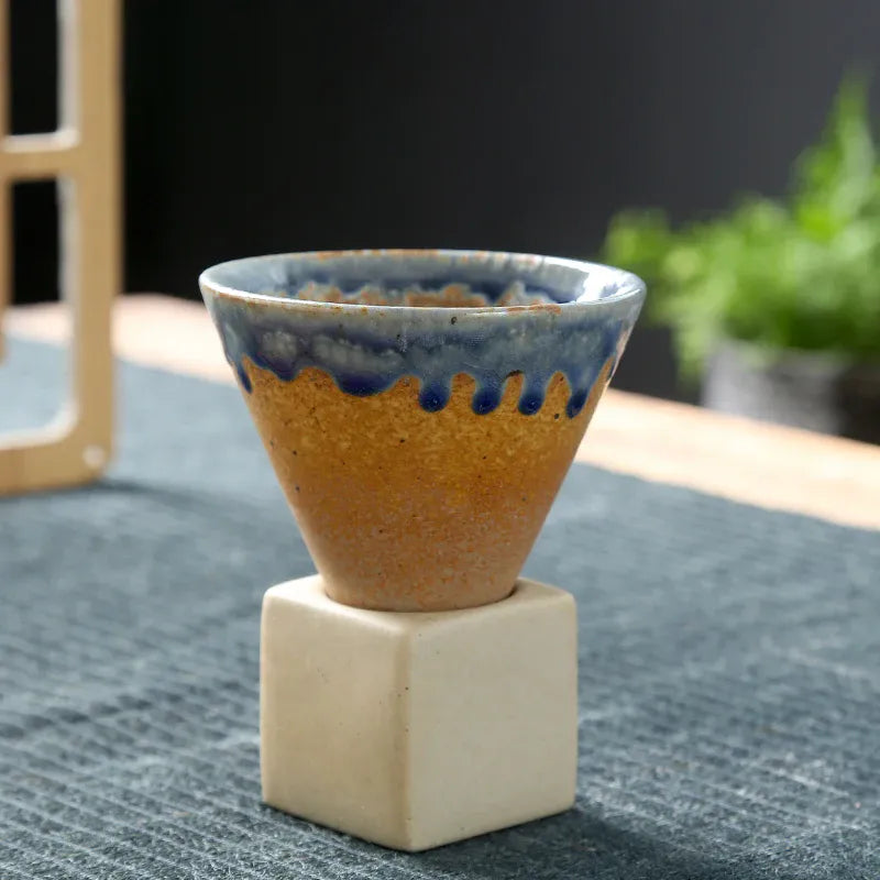 cerulean jap pottery cup