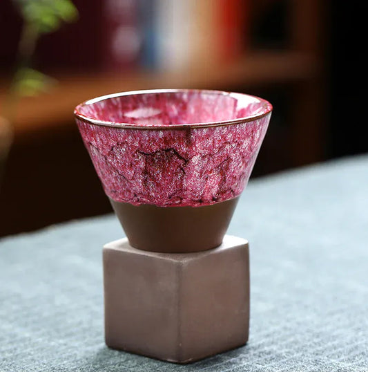 inferno rouge jap pottery cup